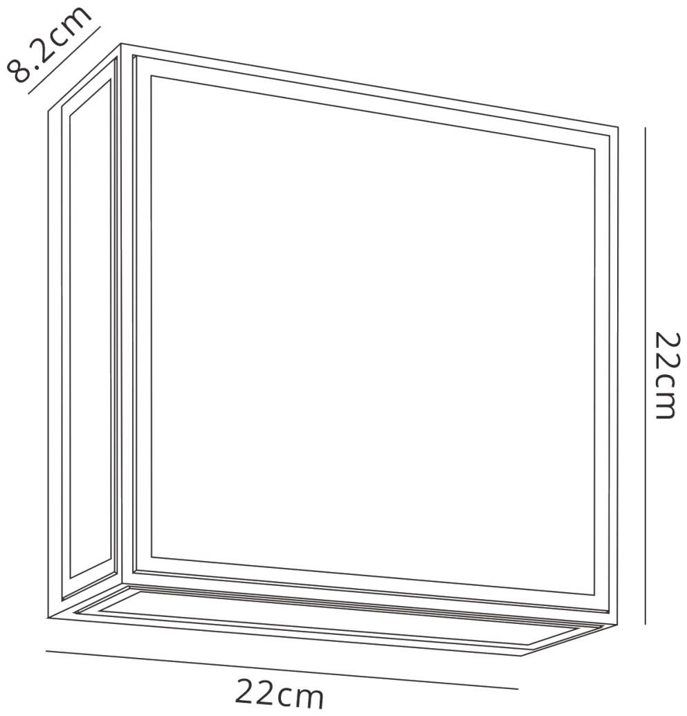 M7056  Bachelor Wall Lamp 14W LED IP65 Outdoor White
